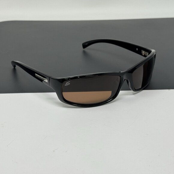 Serengeti Ronan 7275 Black Frame Glass Lens Polarized Photochromic Sunglasses - Picture 1 of 11